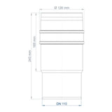 POLOPLAST PO Langmuffe POLO-KAL XS DN 110  – 102334