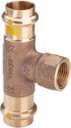 VIEGA Viega T-Stück mit SC Profipress G 2617.2 für Gas in 22mm x Rp1/2 x 22mm Rotguss   – 352 721