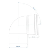 POLOPLAST PO Bogen POLO-KAL NG DN 160/87Grad   – 02164