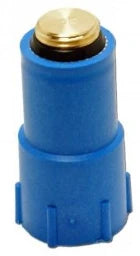 OTTO HAAS Haas Baustopfen mit Messing-Gewinde 1/2" und F+E Ventil blau, Nr.3379  – 3379