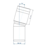 POLOPLAST PO Bogen POLO-KAL XS DN 32/15Grad  – 102100