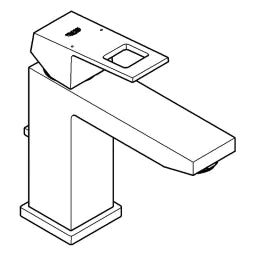 GROHE Grohe Eurocube EH-Waschtischbatterie mittelhohe Ausführung chrom   – 23 445 000