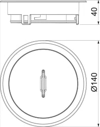 OBO Tubusdeckel mit Griffbügel Zinkdruckguss vernickelt  – 7408860