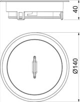 OBO Tubusdeckel mit Griffbügel Zinkdruckguss vernickelt  – 7408860