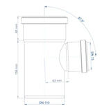 POLOPLAST PO Abzweig POLO-KAL NG DN 110/75/87Grad   – 02229