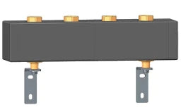 HERZ Herz Pumpfix-Verteiler 2 Gruppen DN 25 m. Befestig. u. Wärmedämmg. Fig. 4501/11  – 1450111