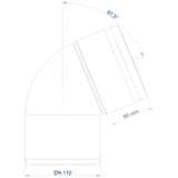 POLOPLAST PO Bogen POLO-KAL XS DN 110/67Grad  – 102143