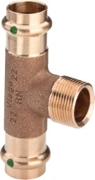 VIEGA Viega T-Stück mit SC Sanpress 2217.1 in 28mm x R3/4 x 28mm Siliziumbronze   – 194 130