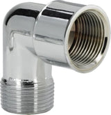 VIEGA Viega Winkel 90 Grad 1613 in R1/2 x Rp1/2 Messing verchromt  – 102 586