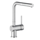 KLUDI Kludi L STEEL SP-EH-Mischer mit Auszugsauslauf  – 45851F877