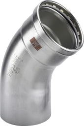 VIEGA Viega Bogen 45 Grad mit SC Temponox XL 1726.1XL in 108,0mm Stahl nichtrostend  – 810 061