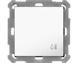 MDT KNX 55 x 55 mm Temp./Feuchtesensor reinweiß glänzend Up   – SCN-TFS55.01