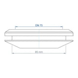 POLOPLAST PO Einlaufrohrdichtung POLO-ECO plus Premium DN 75   – 04464