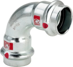 VIEGA Viega Bogen 90 Grad mit SC Prestabo 1116 in 42mm Stahl verzinkt   – 558 178