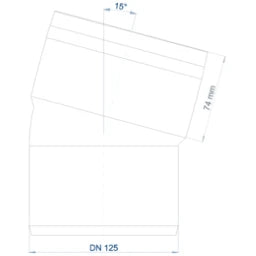 POLOPLAST PO Bogen POLO-KAL XS DN 125/15Grad  – 102150