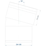 POLOPLAST PO Bogen POLO-KAL XS DN 125/15Grad  – 102150