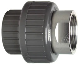 FISCHER GEORG GF Übergangsverschraubung PVC-U/1.4404 d 50x6/4" IG, Dichtung EPDM   – 721540210