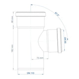 POLOPLAST PO Abzweig POLO-KAL NG DN 110/90/87Grad   – 02836