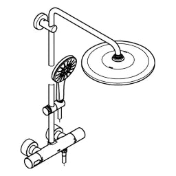 GROHE Grohe Duschsystem Rainshower SmartActive 310 26647 THM KB 26557 chrom   – 26 647 000