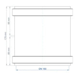 POLOPLAST PO Doppelmuffe POLO-KAL NG DN 160   – 02306