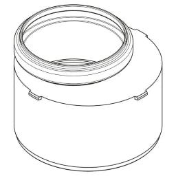REHAU RAUPIANO PLUS Übergangsrohr kurz DN 110/75   – 11200861001