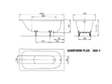 KALDEWEI Kaldewei Saniform Plus Wanne weiß 140x70  – 111500010001