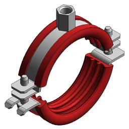 MEFA Rohrschelle Omnia MB 20x1.5, 30 - 35 mm M8/M10 Sil.  – 0398235