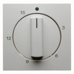BERKER Z.-Stk. mit Regulierknopf für mech. Zeit schaltuhr S.1 polarweiß, glänzend   – 16328989