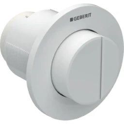 GEBERIT GE Fernbetaetigung Typ01 UP 2-Mengen weiss, vorragend, round   – 116.044.11.1