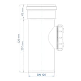 POLOPLAST PO Reinigungsrohr POLO-KAL NG DN 125   – 02345