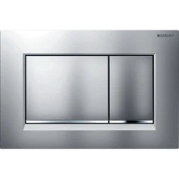 GEBERIT GE Betaetigungsplatte Sigma20 2-Mengen mattchrom-lackiert/glanzchrom   – 115.883.JQ.1