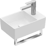 VILLEROY&BOCH V&B Handwaschbecken Memento 2.0 40x26cm Rechteck 1HL. ohne Überlauf Weiß Alpin   – 43234001