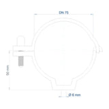 POLOPLAST PO Schraubschelle POLO-KAL DN 75   – 01932