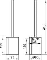 KEUCO Keuco Passion Koll.1  WC-Buerstengarn. kpl. m. Kunststoff-Einsatz, schwarz  – BPPAASKK1BGS