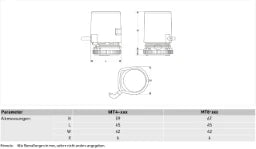 RESIDEO Honeywell Thermoelektrischer Stellantrieb MT4-230LC-NO stromlos offen  – MT4-230-NO