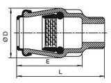HAWLE Uebergang Iso K 6110 32mmx5/4"   – 5005446