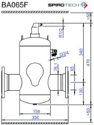 EDER SPIROTECH SpiroVent DN65 mit Flansch (PN16), 10bar/110 C   – 2100025
