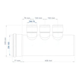 POLOPLAST PO Lüftungsverteiler kompakt POLO-KWL DN 160/6x75   – 03039