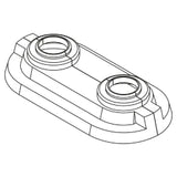 REHAU REHAU Doppelrosette 16/20 mm für RAUTITAN stabil  – 12407771001