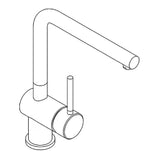 KLUDI Kludi L STEEL SP-EH-Mischer Edelstahl gebürstet  – 45803F877