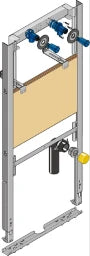 GEBERIT GE Huter Montageelement Ausgussbecken AP W-Arm., Massiv/Trocken/Vor-und Inwand   – HU-AGB6030-M