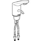 GEBERIT GE WT-Standarmatur Typ185 Batterie mit Mischer und Griff, verchromt   – 116.255.21.1