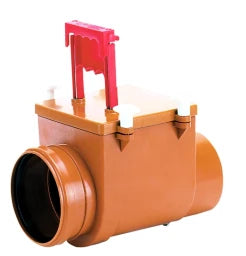 HUTTERER & LECHNER HL710.1 RStauverschl. DN110 m. Niroklappe u. Handabsperrung   – HL710.1
