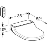 GEBERIT GE AquaClean Tuma Comfort Aufsatz weiss  – 146.270.11.1