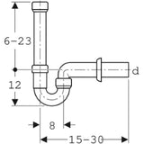 GEBERIT GE Fertigablauf in PP f Wasch- u Geschirrspuelmaschine d 50 weiss 152702   – 152.702.11.1