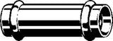 VIEGA Viega Schiebemuffe mit SC Temponox 1715.5 in 35mm Stahl nichtrostend  – 809 249