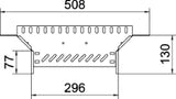 OBO Anbau-Abzweigstück für Kabelrinne 60x300 Stahl bandverzinkt  – 6042117