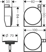 HANSGROHE HG Exafill S F-Set mattschwarz   – 58117670