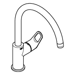 GROHE Grohe BauFlow EH-Spültischbatterie Zero chrom   – 31 538 001