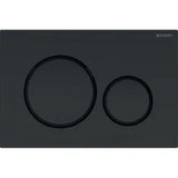 GEBERIT GE Betaetigungsplatte Sigma20 2-Mengen Kunststoff, mattschwarz, round   – 115.882.16.1